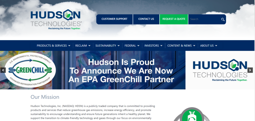 Overview of Hudson Technologies Inc.